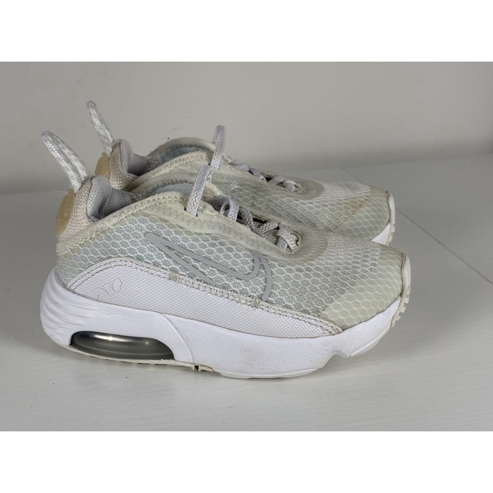 Nike Air Max 2090 TD Athletic Shoes Sneakers 6C Toddler CU2092-100 White